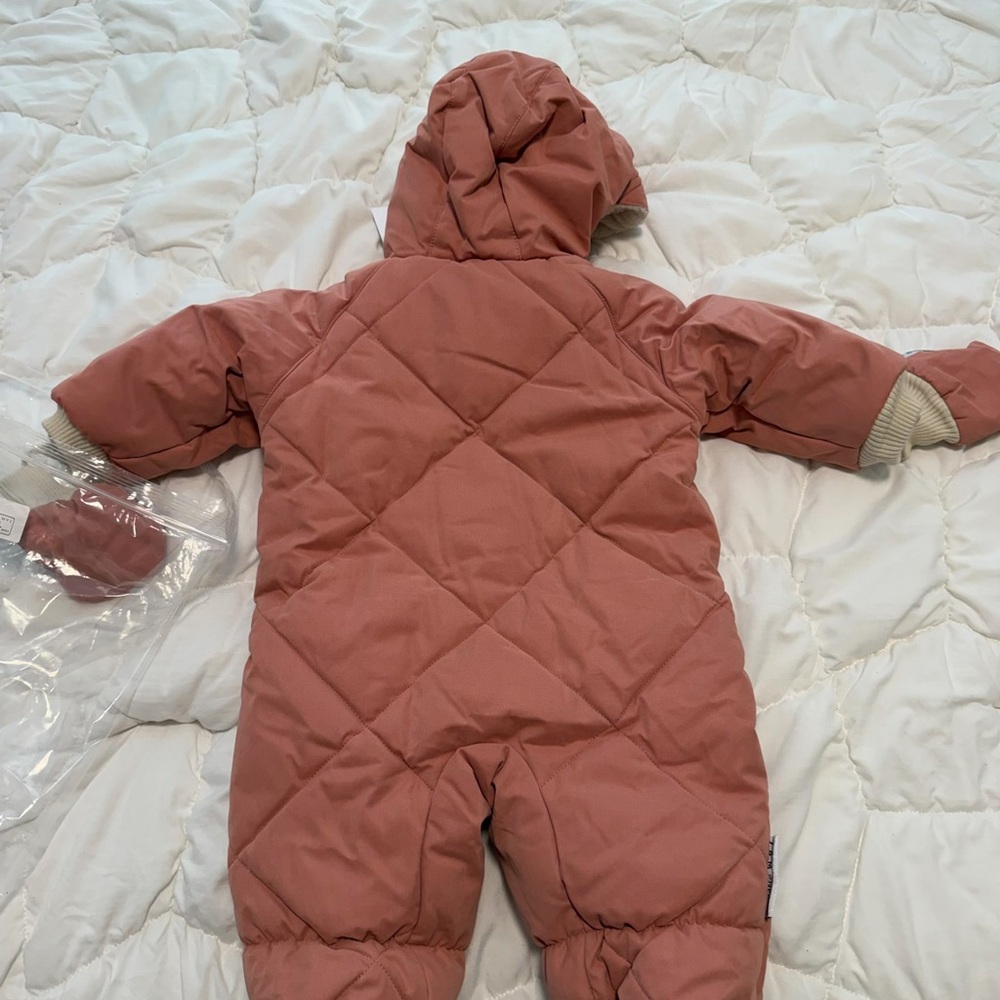 7am enfant Benji snowsuit dawn rose 3-6 months - Picture 5 of 6